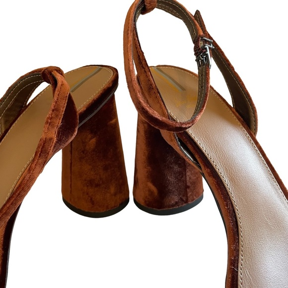 Sam Edelman Kia Leather Heeled Sandal Velvet Size 9.5 NWT - Picture 5 of 15